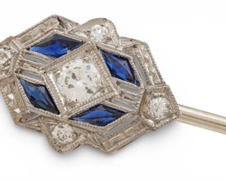 Lot 79
Art Deco Sapphire and Diamond Stick Pin