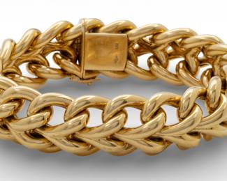 Lot 3
18K Yellow Gold Link Swiss Bracelet