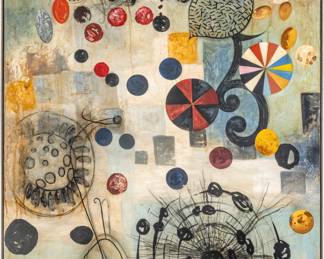 Lot 1016
T. L. Solien (American, B. 1949) Oil on Canvas, 1991, 'Wreath'