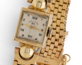 Lot 14
Lady Elgin 14k Gold Bracelet Watch 1940