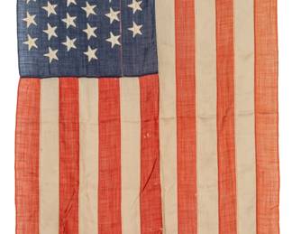 Lot 1043
American 47 Star Worsted Wool and Cotton Flag,