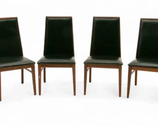 Lot 1047
Merton Gershun, for Dillingham, MidCentury Modern Walnut Dining Chairs
