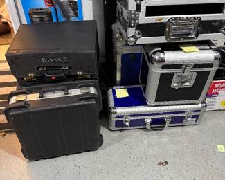 Tons and tons of road cases.