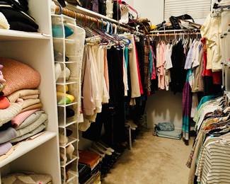 Tons of vintage clothes & shoes - sweaters, shirts, skirts, tops, cotton, silk