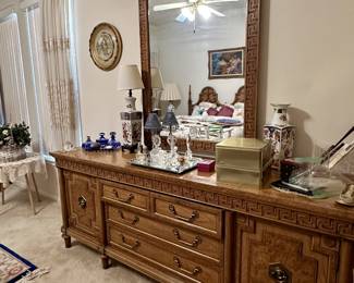 wood dresser with mirror
