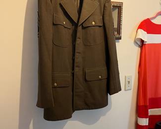 Military jacket with patches