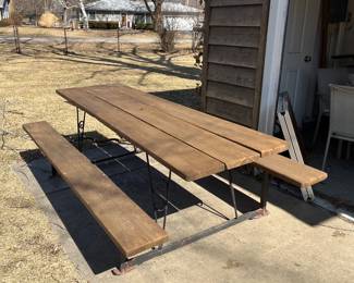 Large picnic table