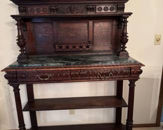 19th Century French Carved Server Sideboard