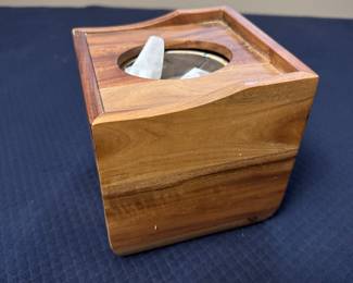 Acacia Wood Tissue Box