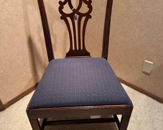Mahogany Chippendale Style Dining Side Chair