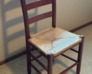 Shaker Style Ladder Back Chair Cord Seat