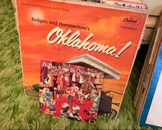Collection of Vintage Broadway and Soundtrack Vinyl Records  Oklahoma, Peter Pan, Melody Time, Bye Bye Birdie, Walt Disneys Happiest Songs, Hello, Dolly