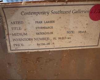 Fran Larsen Stormdance Watercolor Painting fourth image