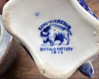 Buffalo Pottery Blue Willow Gravy Boat second image