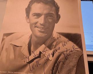 Gregory Peck Autographed Photograph