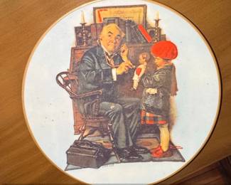 Norman Rockwell The Doctor and the Doll Mothers Day Plate