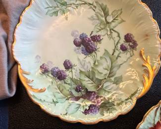 Set of Limoges HandPainted Fruit Plates third image