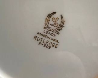 Lenox Rutledge P Gold Banded Saucer second image