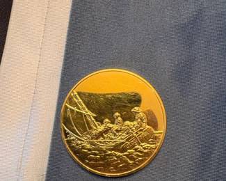 Breezing Up by Winslow Homer Commemorative Medal  Franklin Mint