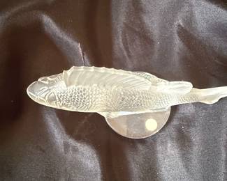 Lalique Crystal Perche Fish Paperweight second image