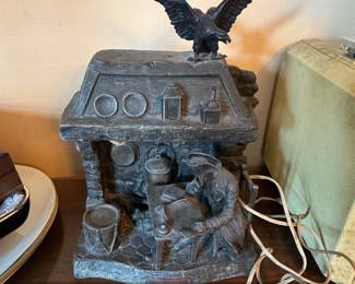 LEmpereur Veille dAusterlitz Spelter Figural Lamp