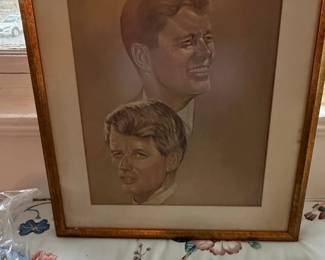 Portrait of John F. Kennedy and Robert F. Kennedy by Norman Rockwell