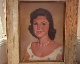 Vintage Portrait Painting of a Woman by Peter Driben