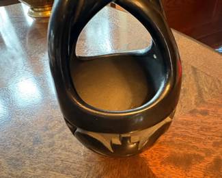 Santa Clara Pueblo Blackware Vase