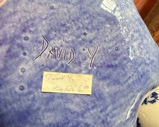 David Y. Studio Pottery Botanical Dish second image