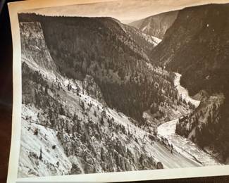 Vintage Landscape Photograph Grand Canyon of the Yellowstone