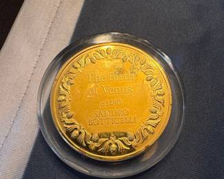 The Birth of Venus Commemorative Medal second image