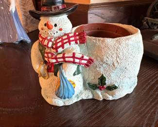 Creation House Co. Ceramic Snowman Planter
