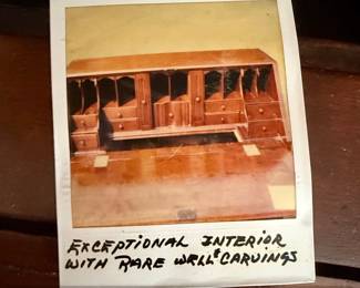 th Century American Cherry Slant Front Desk with Fitted Interior fifth image