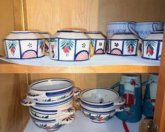 HB Quimper Faience Set