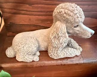 Sandicast Poodle Sculpture Silver Tone  Model