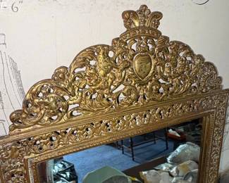 Napoleon III Gilt Brass Vanity Mirror second image