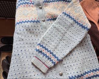 Vintage Dale of Norway Fair Isle Knit Cardigan