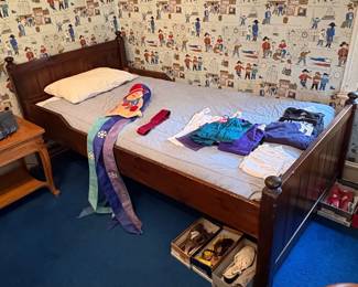 Antique Wooden Twin Bed Frame