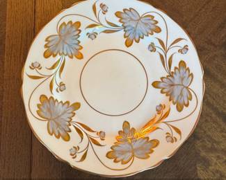 Grosvenor Rosslyn Bone China Tea Saucer with Tiffany Co. Mark