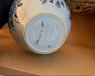 Delfts Schoonhoven Handpainted Ceramic Pitcher second image