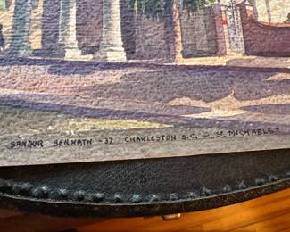 Sandor Bernath Watercolor of St. Michaels Church, Charleston, SC second image