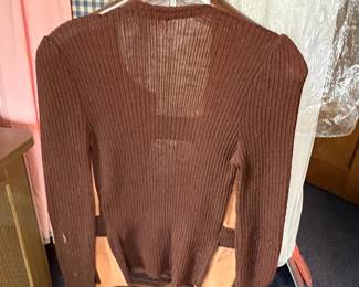 Vintage Shetland Suede Sportigan Cardigan third image