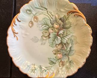 Set of Limoges HandPainted Fruit Plates