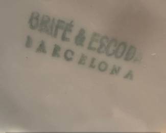 Hotel AragonGranada Ceramic Ashtray by Brife  Escoda Barcelona second image