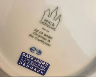 Bing Grndahl Christmas in the Countryside Collector Plate second image