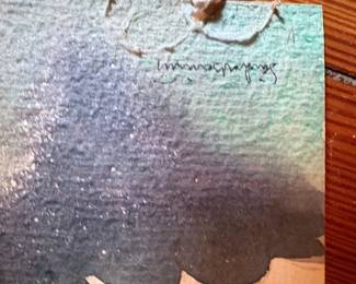 Seagull in Flight Watercolor Painting by Sandor Bernath second image