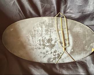 Vintage Oval Wall Plaques with Hot Air Balloon Scenes French Style Set of third image