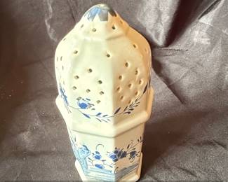 Delft Blue and White Porcelain Muffineer or Sugar Shaker second image