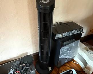 Seville Classics UltraSlimLine Tower Fan and Vornado Air Circulator Bundle