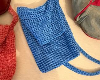 HandCrocheted Blue Small Bag